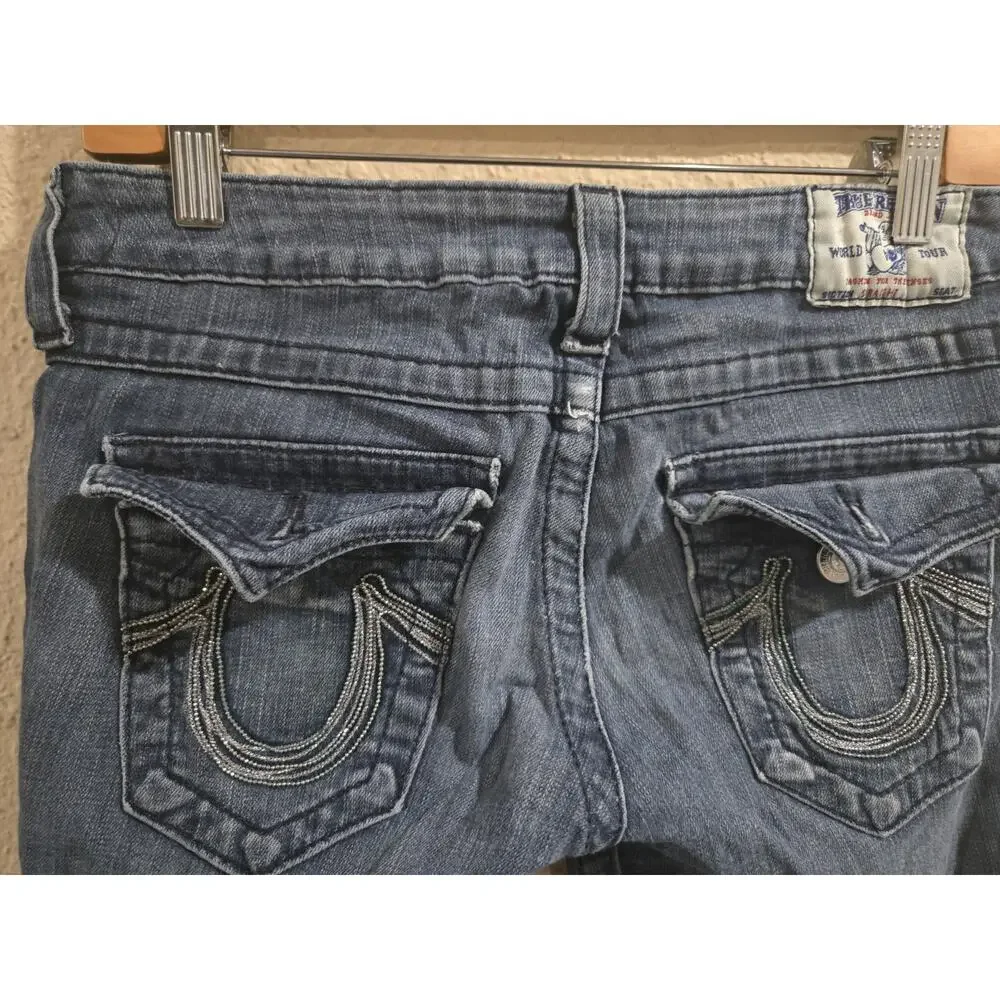 True Religion Women Skinny Denim Jeans, Flap Pockets, Size 27 - Picture 6 of 8